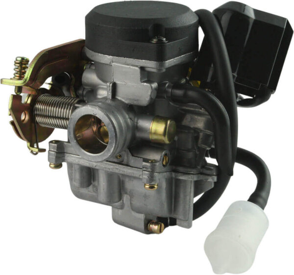 Vergaser für 4-Takt GY6 139QMB/QMA 50ccm Motor mit E-Choke und Benzinfilter